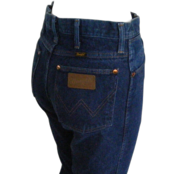 Vintage WRANGLER Jeans, 28, Dark Wash, Straight Leg, Made in USA, 100% Cotton - Picture 2 of 11